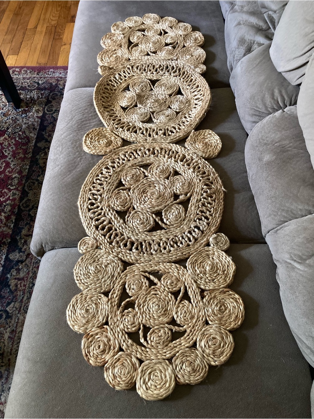 Handwoven Natural Jute Wall Hanging/Table Runner